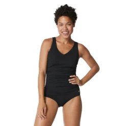 Speedo Side Shirred Contourback One Piece