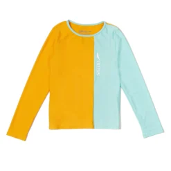 Speedo Long Sleeve Solid Blocked Logo Rashguard