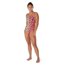 Speedo Printed Double Lace Back One Piece -Swimwear Collection Store 13895332 7415067819682461
