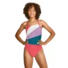 Speedo Radiating Splice T-Back One Piece -Swimwear Collection Store 13954483 6344999872157116