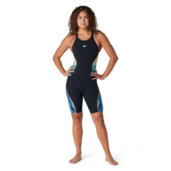 Speedo Fastskin LZR Intent Printed Open Back Kneeskin -Swimwear Collection Store 13964868 4355006353505610