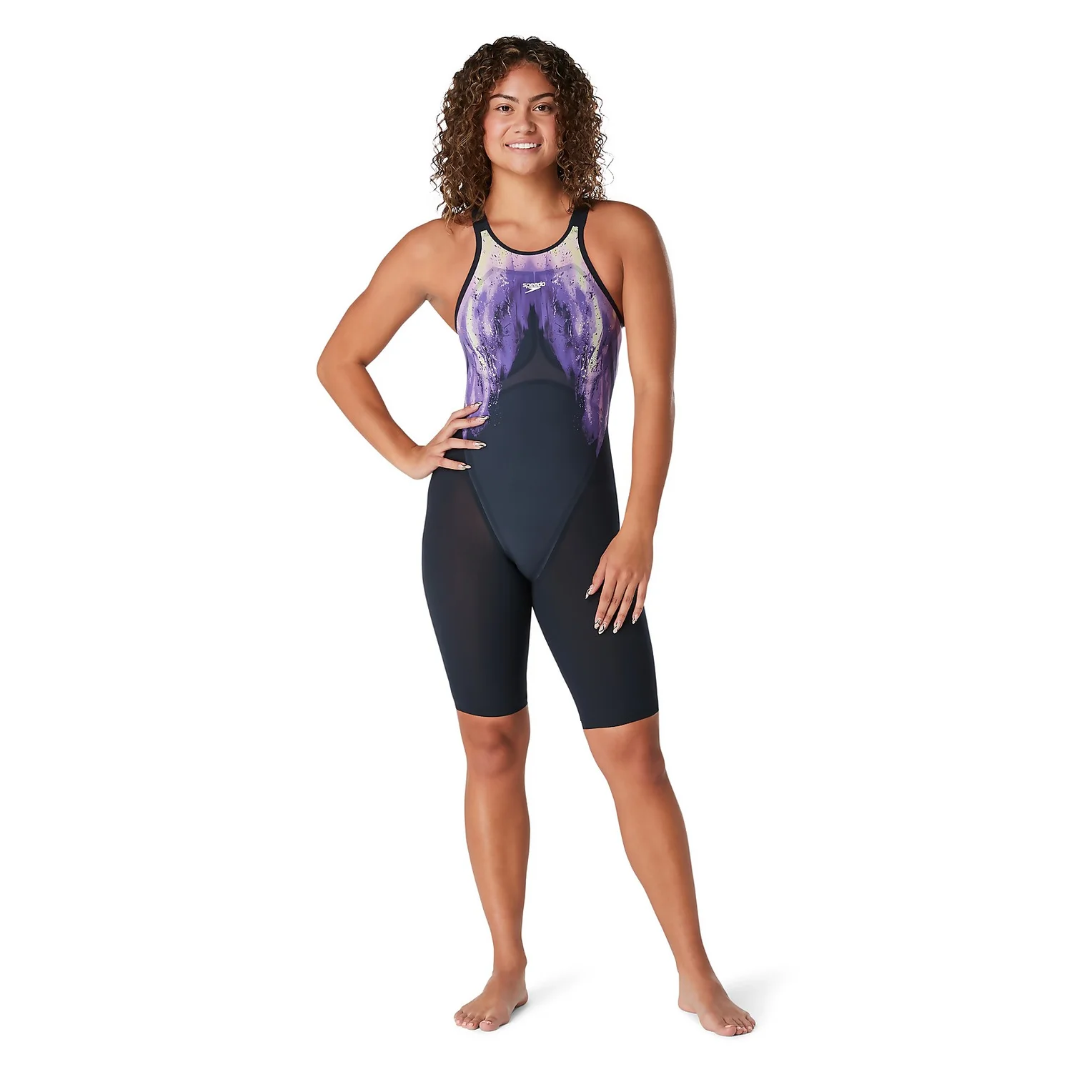 Speedo Fastskin LZR Pure Printed Valor Open Back Kneeskin 7 Speedo Fastskin LZR Pure Printed Valor Open Back Kneeskin - Image 5