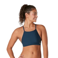 Speedo Solid Double Lace Back Top