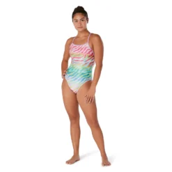 Speedo Printed Double X Back One Piece -Swimwear Collection Store 14010224 1955051652683622