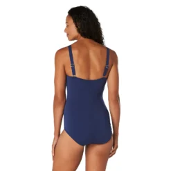 Speedo Adjustable Solid Shirred One Piece -Swimwear Collection Store 14010309 1265042393707422