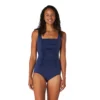 Speedo Adjustable Solid Shirred One Piece -Swimwear Collection Store 14010309 5605042393457564