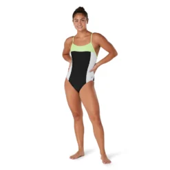 Speedo Colorblock Relay Back With Shelf Bra One Piece -Swimwear Collection Store 14011098 1555034877380972