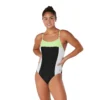 Speedo Colorblock Relay Back With Shelf Bra One Piece -Swimwear Collection Store 14011098 9555034877233867