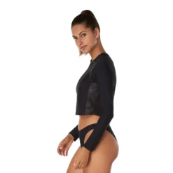 Speedo Long Sleeve Quantum Sheen Crop Rashguard 8 Speedo Long Sleeve Quantum Sheen Crop Rashguard -Swimwear Collection Store 14011491 1305072769044244