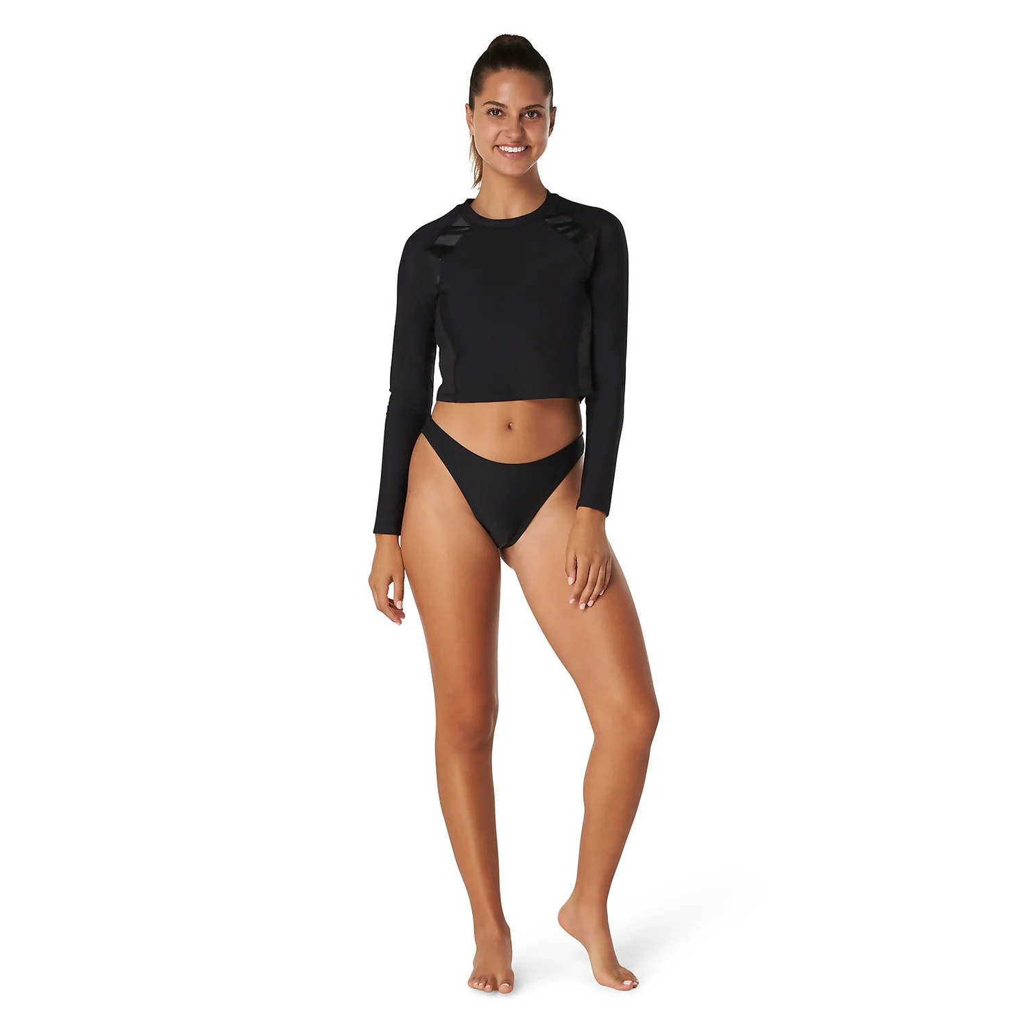 Speedo Long Sleeve Quantum Sheen Crop Rashguard 6 Speedo Long Sleeve Quantum Sheen Crop Rashguard - Image 4