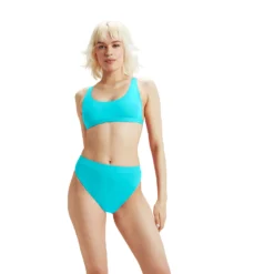 Speedo Flu3nte Solid Cheeky High Waist Bikini Bottom -Swimwear Collection Store 14205740 3405042457286113