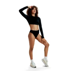 Speedo Flu3nte Solid Long Sleeve Crop Top -Swimwear Collection Store 14206466 4735058426265056