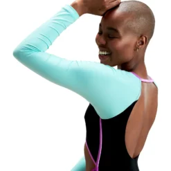 Speedo Flu3nte Colorblock Long Sleeve Cut Out One Piece -Swimwear Collection Store 14206752 1975058763880559