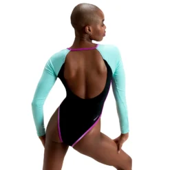 Speedo Flu3nte Colorblock Long Sleeve Cut Out One Piece -Swimwear Collection Store 14206752 9855058763742607
