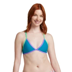 Speedo Solid Crossback Triangle Top