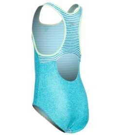 Speedo Girls' Print Blocked One Piece Swimsuit (Big Kid) -Swimwear Collection Store 5665919795368 capribreeze 2a