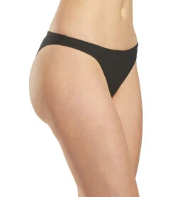 Speedo Women's Solid Classic Swimsuit Bottom -Swimwear Collection Store 5666022686888 speedoblack 2a