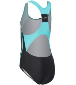 Speedo Girls' Infinity Splice One Piece Swimsuit (Little Kid) -Swimwear Collection Store 5671964770472 sealevel 2a
