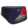 Speedo Launch Splice Endurance + Brief Swimsuit 2 Speedo Launch Splice Endurance + Brief Swimsuit -Swimwear Collection Store 5672111210664 navyredwhite 1a