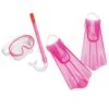 Speedo Kids Mask, Snorkel, And Fin Snorkeling Set -Swimwear Collection Store 5689578815656 pinkfrost 1a
