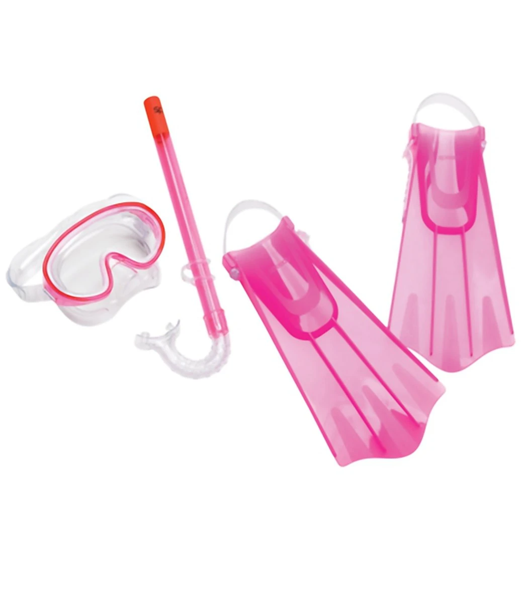 Speedo Kids Mask, Snorkel, And Fin Snorkeling Set 3 Speedo Kids Mask, Snorkel, And Fin Snorkeling Set