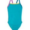 Speedo Girls' Solid Propel Back One Piece Swimsuit (Big Kid) 2 Speedo Girls' Solid Propel Back One Piece Swimsuit (Big Kid) -Swimwear Collection Store 6296793120936 ceramic 1a