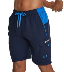 Speedo Active Men's 20'' Marina Sport Swim Trunks -Swimwear Collection Store 7008193937576 peacoatpalaceblue 2a