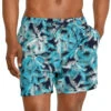 Speedo Men's 16" Printed Palm Swim Trunks -Swimwear Collection Store 7008196493480 peacoat 1a