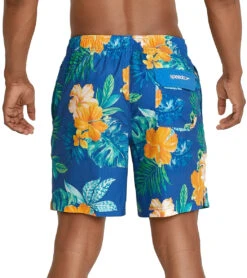 Speedo Men's 18" Printed Swim Trunks -Swimwear Collection Store 7008198885544 palaceblue 3a