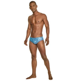 Speedo Men's Abstract Tiger Brief Swimsuit 9 Speedo Men's Abstract Tiger Brief Swimsuit -Swimwear Collection Store 7303593951400 blueatoll 4a