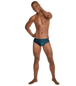 Speedo Men's Race Maze Brief Swimsuit -Swimwear Collection Store 7303604633768 speedoblue 4a
