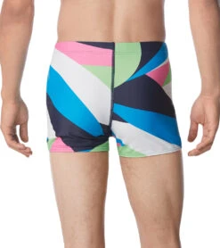 Speedo Men's Printed Square Leg Swimsuit -Swimwear Collection Store 7303612956840 acidlime 3a