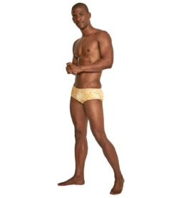 Speedo Vibe Men's Printed Euro Brief Swimsuit -Swimwear Collection Store 7312364732584 abstracttiger 4a