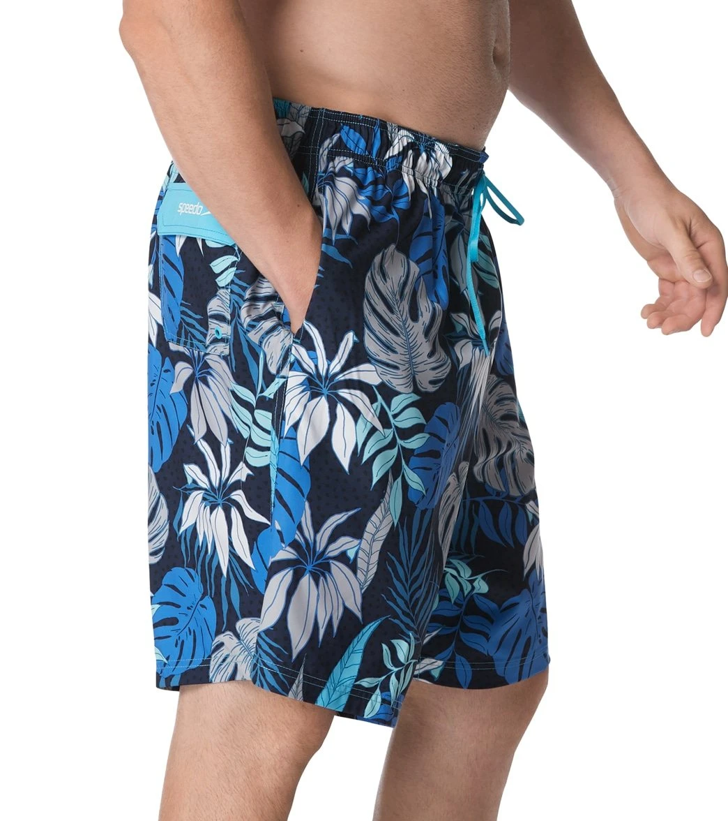 Speedo Men's 22" Big & Tall Hothouse Floral Redondo Edge Swim Trunks 4 Speedo Men's 22" Big & Tall Hothouse Floral Redondo Edge Swim Trunks - Image 2