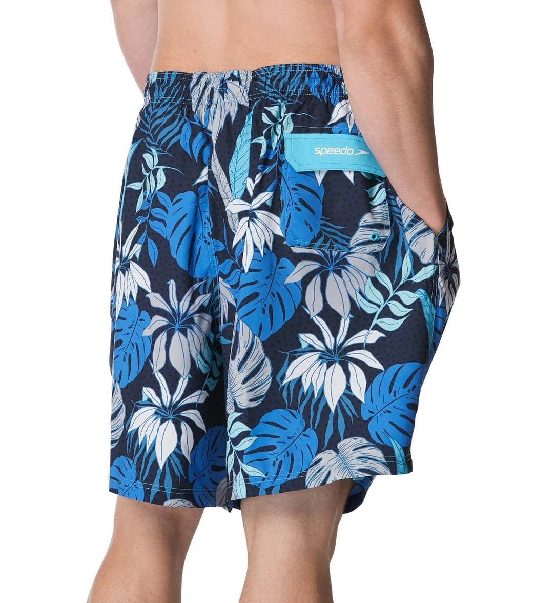 Speedo Men's 22" Big & Tall Hothouse Floral Redondo Edge Swim Trunks 5 Speedo Men's 22" Big & Tall Hothouse Floral Redondo Edge Swim Trunks - Image 3