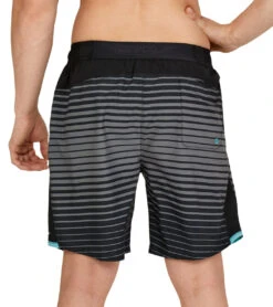 Speedo Men's 18" Inter Fusion Palm Explorer Board Shorts -Swimwear Collection Store 7379099418792 anthracite 2a