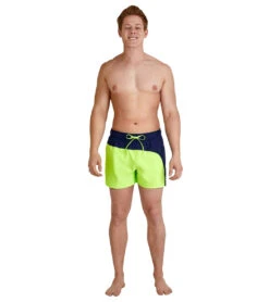 Speedo Men's 14" Colorblock Swim Trunks -Swimwear Collection Store 7379102957736 greengecko 3a