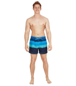 Speedo Men's 14" Ocean Storm Redondo Edge Swim Trunks -Swimwear Collection Store 7379103678632 palaceblue 4a