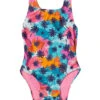 Speedo Girls' Printed Snap One Piece Swimsuit (Baby, Toddler) -Swimwear Collection Store 7385605603496 aquasplash 1a