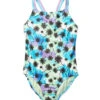 Speedo Girls' Print Strappy One Piece Swimsuit (Big Kid) -Swimwear Collection Store 7385622839464 blueatoll 1a