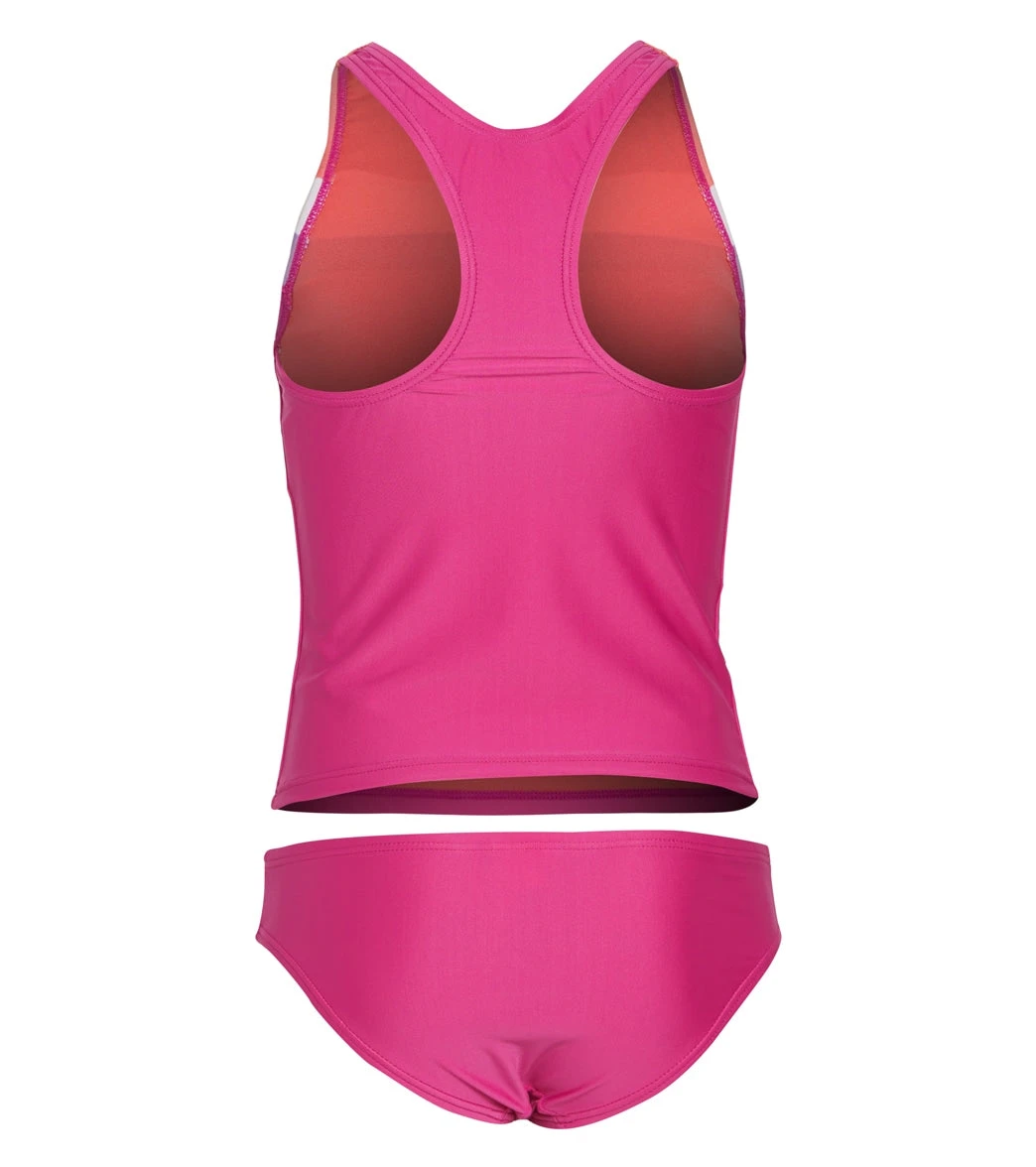 Speedo Girls' Solid Horizontal Splice Tankini Set (Big Kid) 4 Speedo Girls' Solid Horizontal Splice Tankini Set (Big Kid) - Image 2