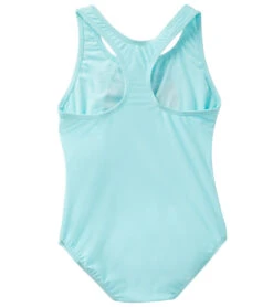 Speedo Girls' Ruffled Detail Racerback One Piece Swimsuit (Big Kid) -Swimwear Collection Store 7385626280104 aquasplash 2a