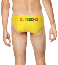 Speedo Pride Men's Solar One Brief Swimsuit -Swimwear Collection Store 7409103339688 blazingyellow 2a