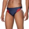 Speedo Men's Edge Splice Brief Swimsuit -Swimwear Collection Store 7510243508392 navyred 1a
