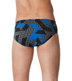 Speedo Men's Ruse Blocks Brief Swimsuit -Swimwear Collection Store 7510251503784 speedoblue 3a