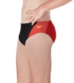 Speedo Men's Eco Splice Brief Swimsuit -Swimwear Collection Store 7714331164840 teamred 2a