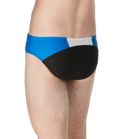 Speedo Vibe Men's Dual Colorblock One Brief Swimsuit -Swimwear Collection Store 7762588631208 anthracite 3a