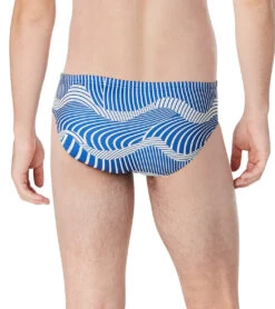 Speedo Vibe Men's Printed One Brief Swimsuit 8 Speedo Vibe Men's Printed One Brief Swimsuit -Swimwear Collection Store 7762682151080 waveloreblue 3a